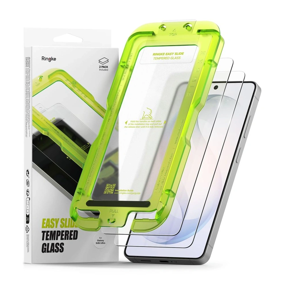 Szkło hartowane Ringke Easy Slide do Samsung Galaxy S26 Ultra Clear [2 PACK]