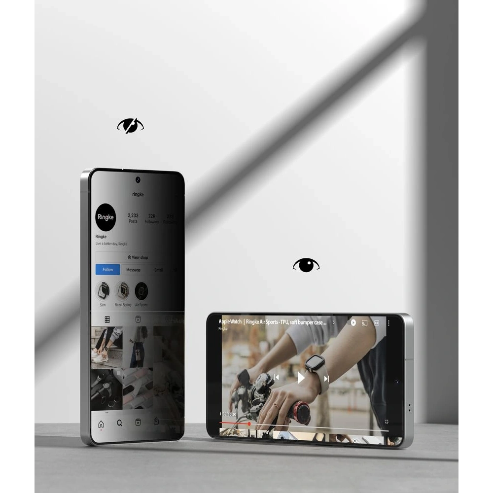 Szkło prywatyzujące Ringke Easy Slide do Samsung Galaxy S26 Ultra Privacy [2 PACK]