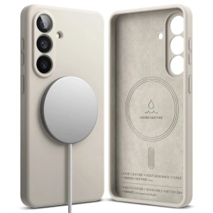 Etui Ringke Silicone Magnetic MagSafe do Samsung Galaxy S26+ Plus Stone