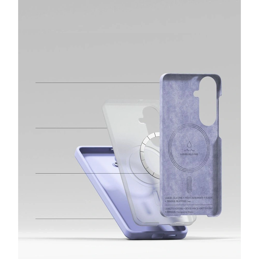 Etui Ringke Silicone Magnetic MagSafe do Samsung Galaxy S26+ Plus Lavender