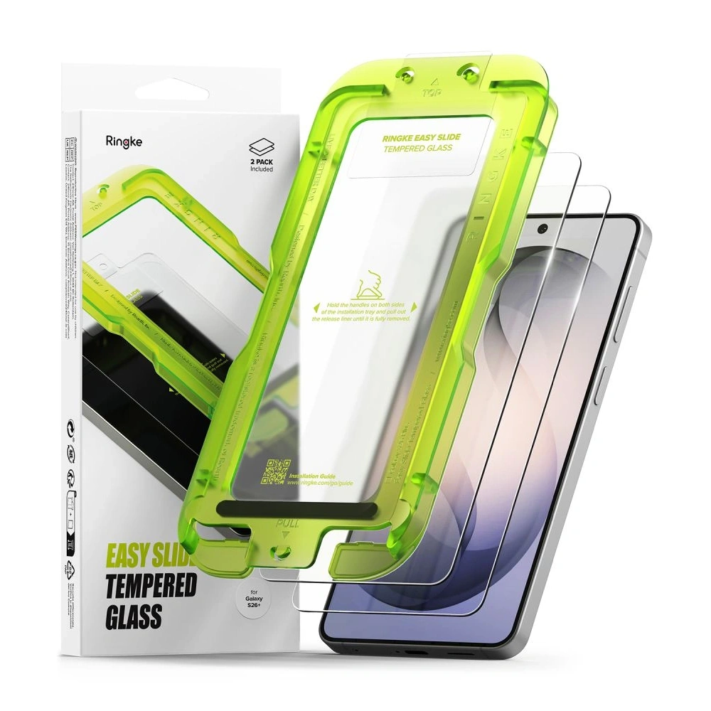 Szkło hartowane Ringke Easy Slide do Samsung Galaxy S26+ Plus Clear [2 PACK]