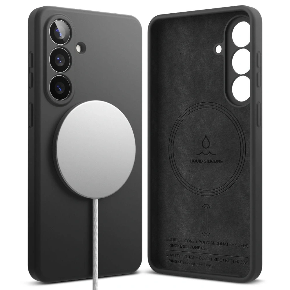 Etui Ringke Silicone Magnetic MagSafe do Samsung Galaxy S26 Black