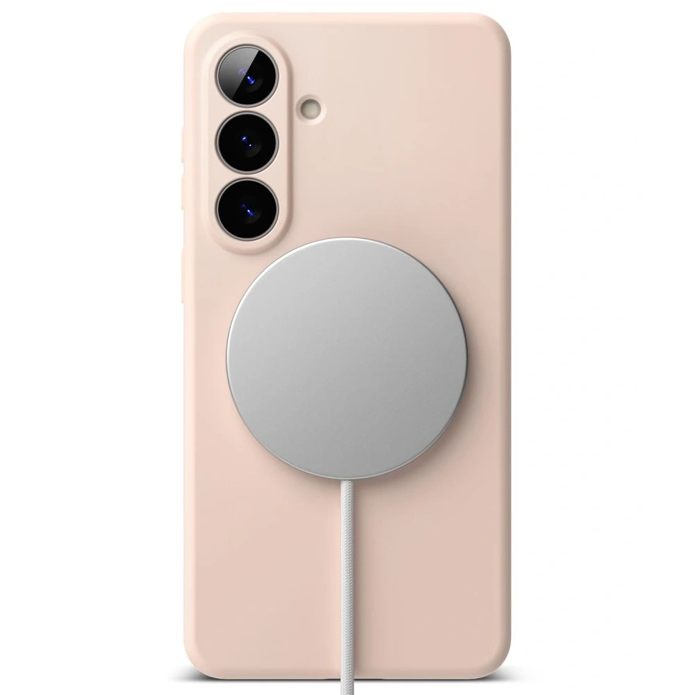 Etui Ringke Silicone Magnetic MagSafe do Samsung Galaxy S26 Pink Sand