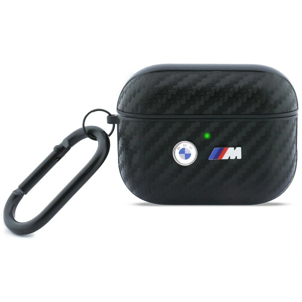 Etui BMW Carbon Metal Logo do Apple AirPods Pro 3 czarny