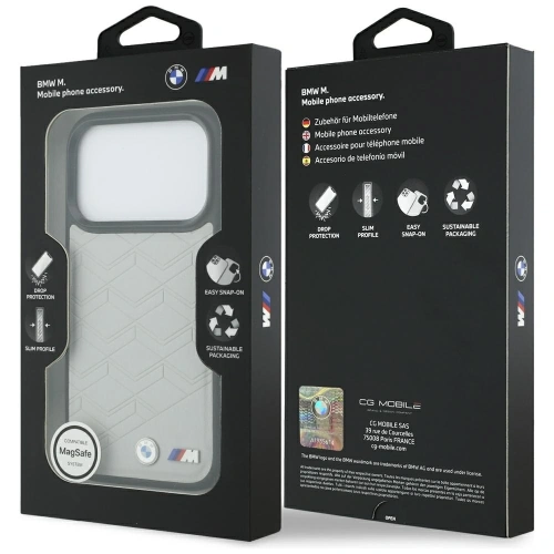 Etui BMW M Shape Logo MagSafe do Apple iPhone 17 Pro Max szary