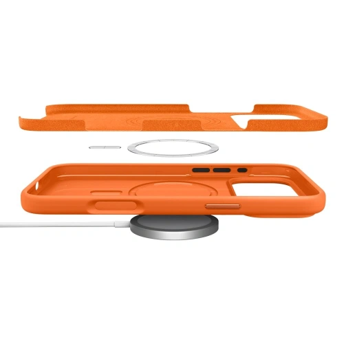 Etui Spigen Silicone Fit Mag MagSafe do Apple iPhone 17 Pro Max Cosmic Orange