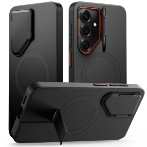 Etui Tech-Protect Kevlar Aura MagSafe do Samsung Galaxy S26 Black/orange