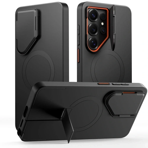 Etui Tech-Protect Kevlar Aura MagSafe do Samsung Galaxy S26 Ultra Black/orange