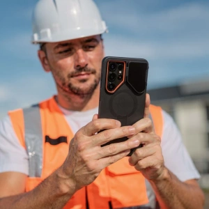 Etui Tech-Protect Kevlar Aura MagSafe do Samsung Galaxy S26 Ultra Black/orange