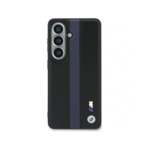 Etui BMW Perforated Stripe Logo MagSafe do Samsung Galaxy S26 niebieski