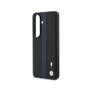 Etui BMW Perforated Stripe Logo MagSafe do Samsung Galaxy S26 niebieski