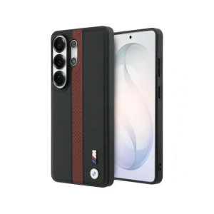 Etui BMW Perforated Stripe Logo MagSafe do Samsung Galaxy S26 Ultra czerwony