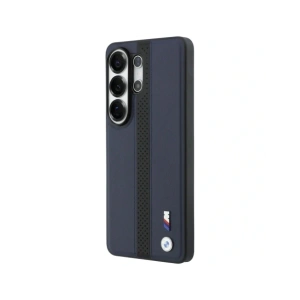 Etui BMW Perforated Stripe Logo MagSafe do Samsung Galaxy S26 Ultra granatowy