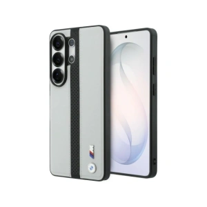 Etui BMW Perforated Stripe Logo MagSafe do Samsung Galaxy S26 Ultra szary