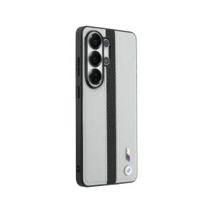 Etui BMW Perforated Stripe Logo MagSafe do Samsung Galaxy S26 Ultra szary