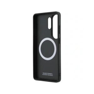 Etui BMW Perforated Stripe Logo MagSafe do Samsung Galaxy S26 Ultra szary