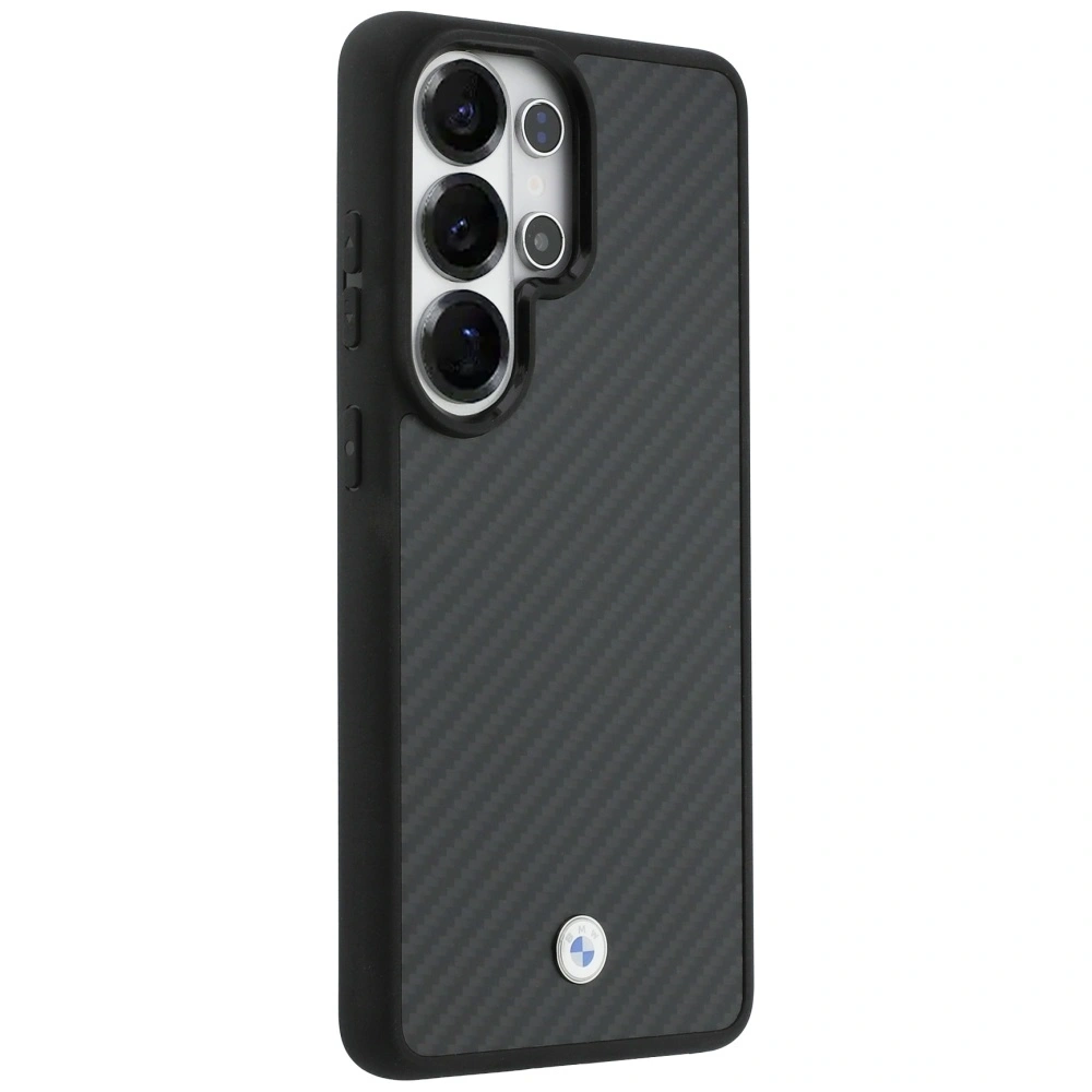 Etui BMW Sign Magnetic Carbon Fiber MagSafe do Samsung Galaxy S26 Ultra czarny