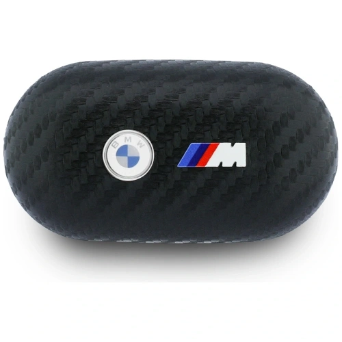 Bezprzewodowe słuchawki dokanałowe Bluetooth TWS BMW Carbon Metal Logo ENC czarny
