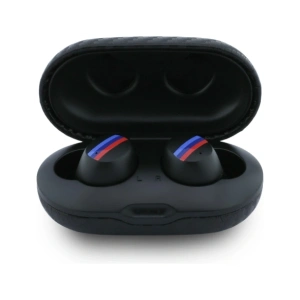 Bezprzewodowe słuchawki dokanałowe Bluetooth TWS BMW Carbon Metal Logo ENC czarny