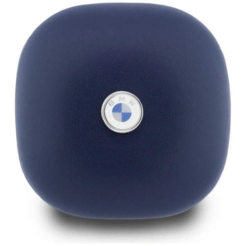 Bezprzewodowe słuchawki dokanałowe Bluetooth TWS BMW Leather Metal Logo ENC granatowy