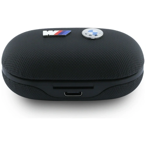 Bezprzewodowe słuchawki dokanałowe Bluetooth TWS BMW M Metal Logo ENC czarny