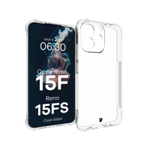 Elastyczne etui Bizon Case Salpa do Oppo Reno 15 F / FS przezroczyste
