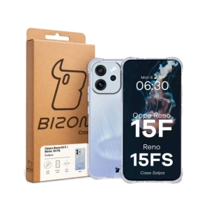 Elastyczne etui Bizon Case Salpa do Oppo Reno 15 F / FS przezroczyste