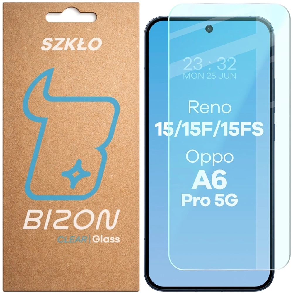Szkło hartowane Bizon Glass Clear 2 do Oppo Reno 15 / 15 F / 15 FS / A6 Pro 5G