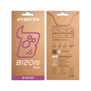 Elastyczne szkło hybrydowe Bizon Glass Mule Duo do Google Pixel 9a [2 PACK]