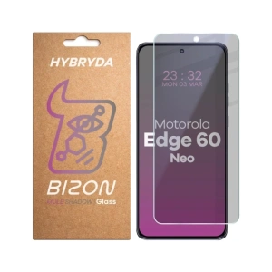 Prywatyzujące szkło hybrydowe Bizon Glass Mule Shadow do Motorola Edge 60 Neo matowe