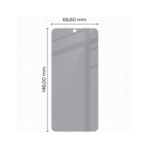 Prywatyzujące szkło hybrydowe Bizon Glass Mule Shadow do Motorola Edge 60 Neo matowe