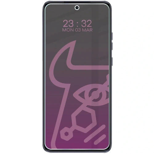 Prywatyzujące szkło hybrydowe Bizon Glass Mule Shadow do Motorola Edge 60 Neo matowe