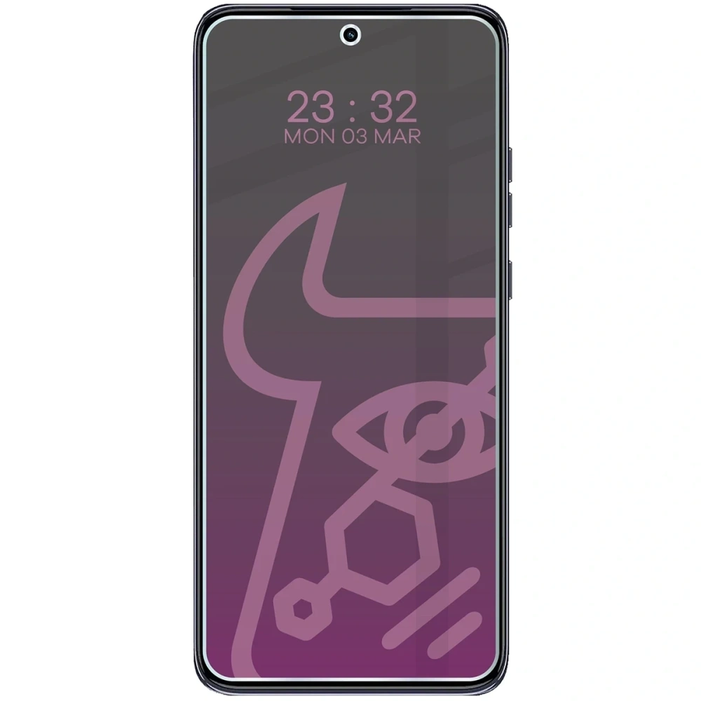 Prywatyzujące szkło hybrydowe Bizon Glass Mule Shadow do Motorola Edge 60 Neo matowe