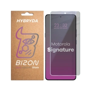 Prywatyzujące szkło hybrydowe Bizon Glass Mule Shadow do Motorola Signature matowe