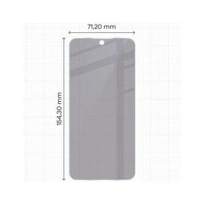 Prywatyzujące szkło hybrydowe Bizon Glass Mule Shadow do Oppo A6 Pro 5G matowe