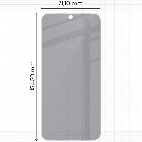 Prywatyzujące szkło hybrydowe Bizon Glass Mule Shadow do Oppo Reno 15 matowe