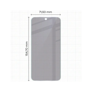 Prywatyzujące szkło hybrydowe Bizon Glass Mule Shadow do Oppo Reno 15 F matowe