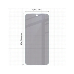 Prywatyzujące szkło hybrydowe Bizon Glass Mule Shadow do Oppo Reno 15 FS matowe