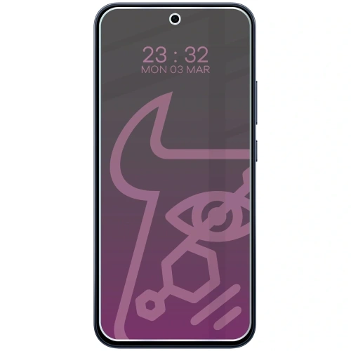 Prywatyzujące szkło hybrydowe Bizon Glass Mule Shadow do Oppo Reno 15 FS matowe