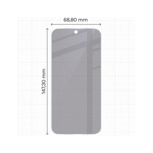 Prywatyzujące szkło hybrydowe Bizon Glass Mule Shadow do Oppo Reno 15 Pro matowe