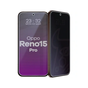 Prywatyzujące szkło hybrydowe Bizon Glass Mule Shadow do Oppo Reno 15 Pro matowe