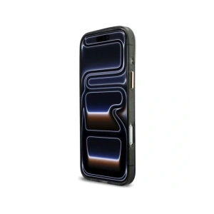 Etui Guess IML Glitters Script Strap MagSafe do Apple iPhone 17 Pro Max czarny