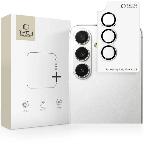 Osłona aparatu Tech-Protect Camring Fit+ do Samsung Galaxy S26 / S26+ Plus Clear