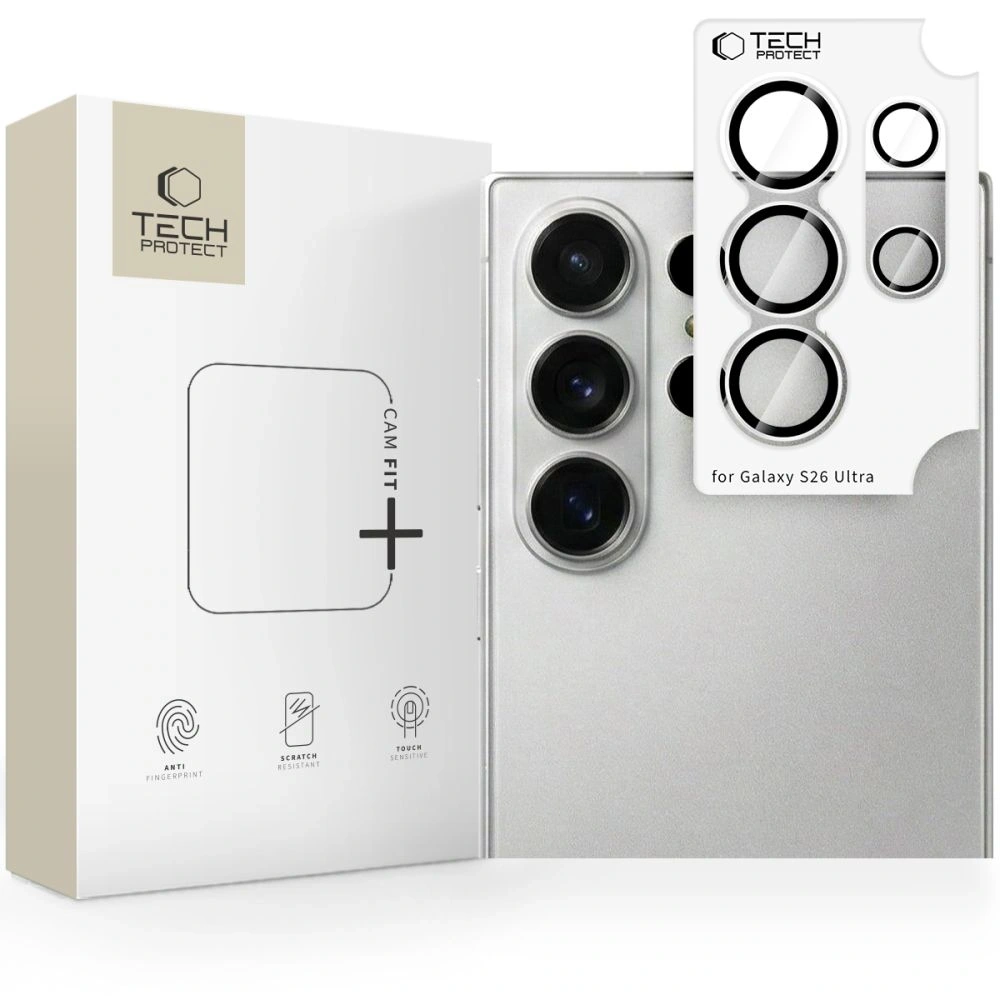 Osłona aparatu Tech-Protect Camring Fit+ do Samsung Galaxy S26 Ultra Clear