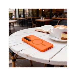 Etui Tech-Protect Magmat MagSafe do Samsung Galaxy S26 Matte Orange