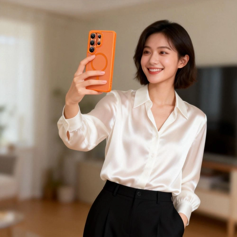 Etui Tech-Protect Magmat MagSafe do Samsung Galaxy S26 Matte Orange