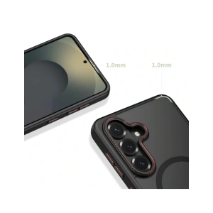 Etui Tech-Protect MagCam MagSafe do Samsung Galaxy S26+ Plus Matte Black/red