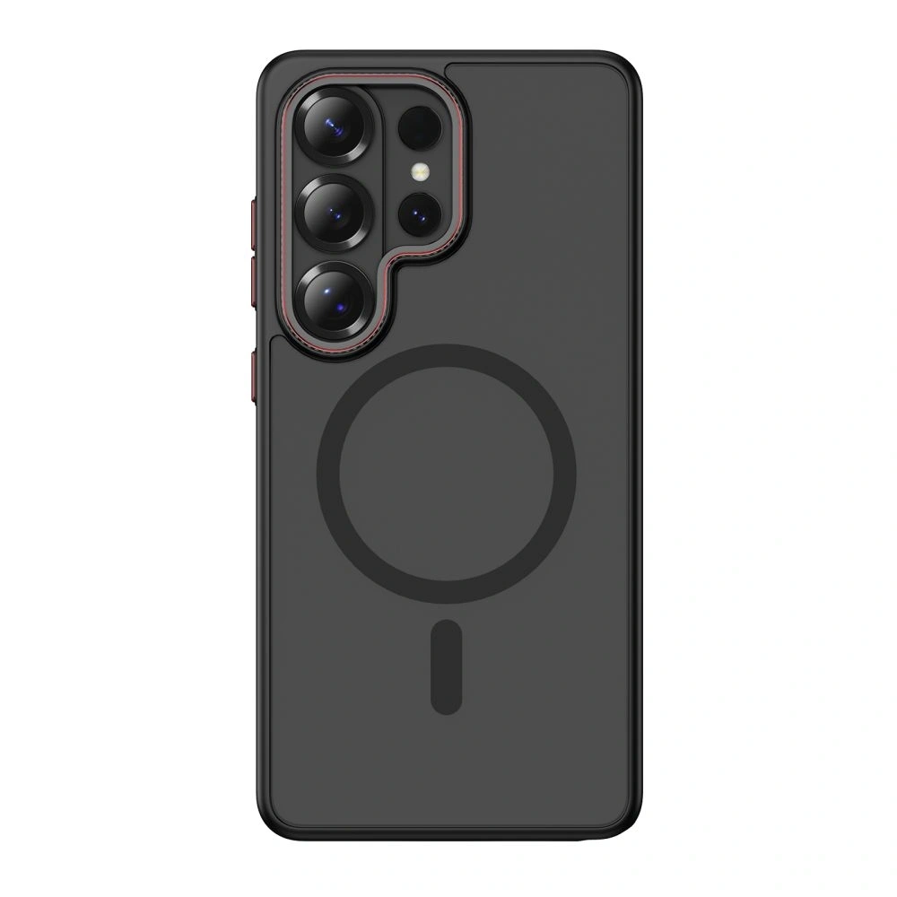 Etui Tech-Protect MagCam MagSafe do Samsung Galaxy S26 Ultra Matte Black/red