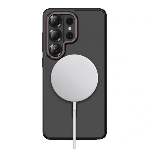 Etui Tech-Protect MagCam MagSafe do Samsung Galaxy S26 Ultra Matte Black/red