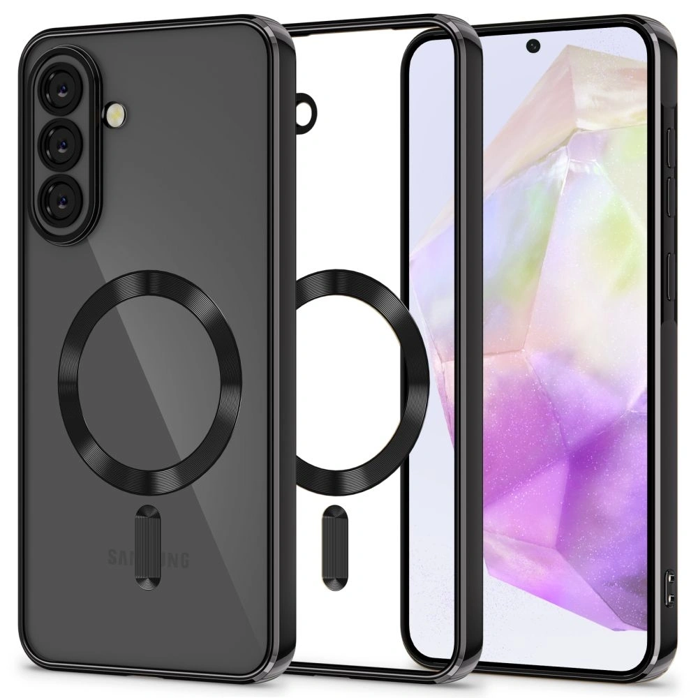 Etui Tech-Protect Magflex MagSafe do Samsung Galaxy A37 5G Shiny Black